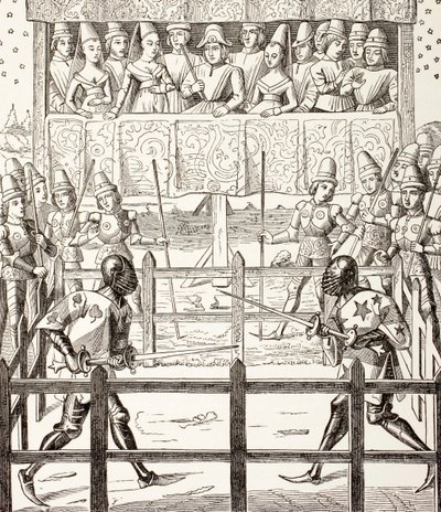Due combattenti iniziano un duello giudiziario, da 